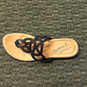 Naturalizer size 8 black sandals- worn once!